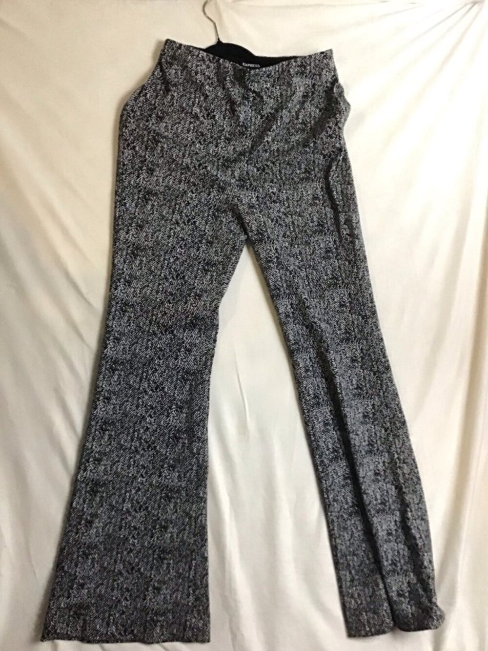 Express black and white High rise Flare Pants size SP